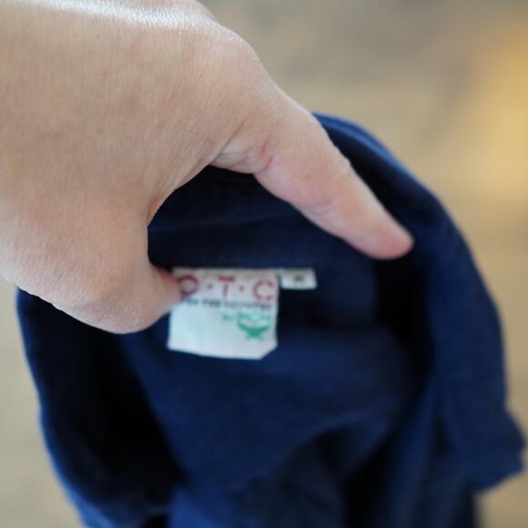 VTG OTC Over-the-Counter by MCM Crop Womens Medium Blue Corduroy Flap Pockets - Picture 10 of 10